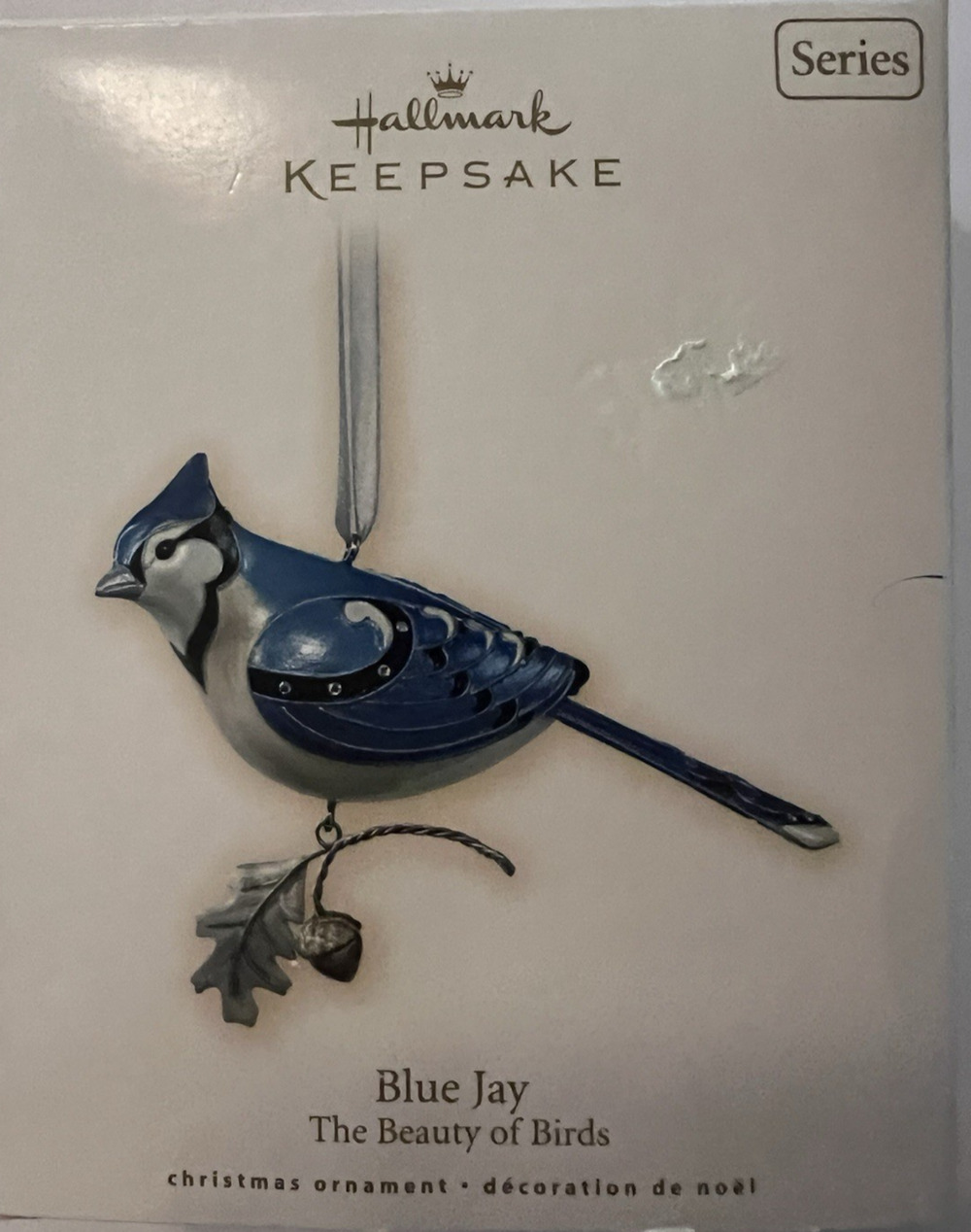 NIB HALLMARK Keepsake 2007 BLUE JAY BEAUTY OF THE BIRDS Christmas Ornament